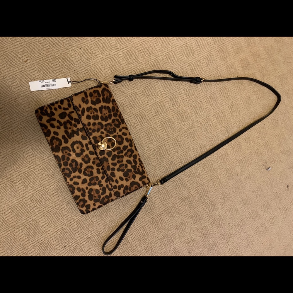 Sole Society Leopard Crossbody